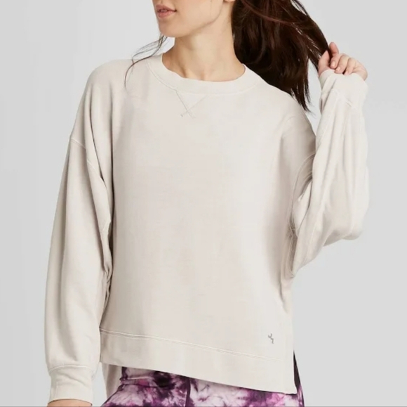 JoyLab Tops - JoyLab Women's Light Gray Long Sleeve Top
